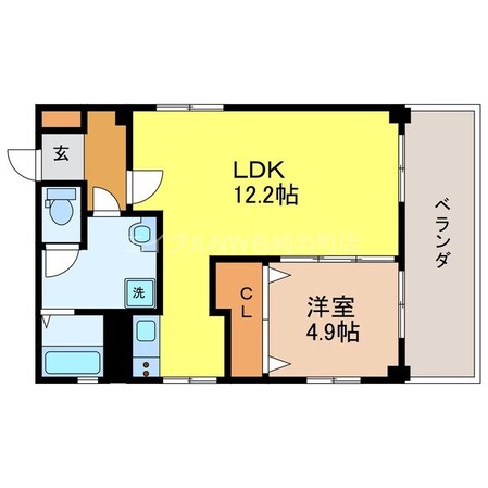 めがね橋駅 徒歩4分 4階の物件間取画像